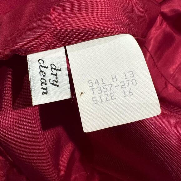 Vintage Pendleton Jacket Blazer Wool Minimalist Classic 90s Professional Red 16 - Picture 5 of 8